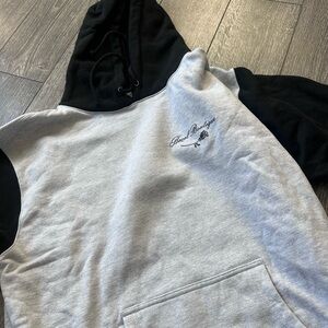 Fleece Prestige Black and Gray Hoodie